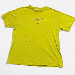 Distressed nike made in usa birght center check t shirt mens lg